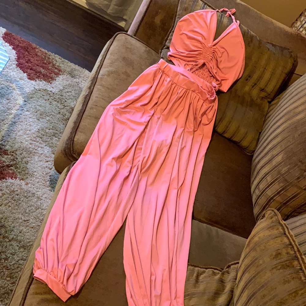 Women’s Cut-Out Halter Jumpsuit